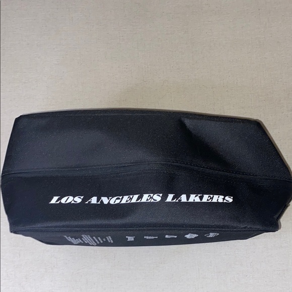 Los Angeles Lakers Black Bag - Great for Shoes, Travel, Toiletries NWOT - Picture 3 of 5